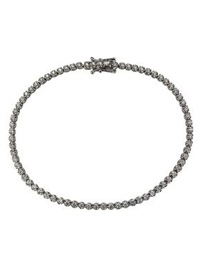 14K White Gold Diamond Tennis Bracelet #24571